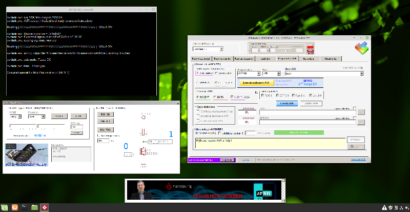 MkAvrCalculator w wersji darmowej uruchomiony w systemie Linux Mint 19.2